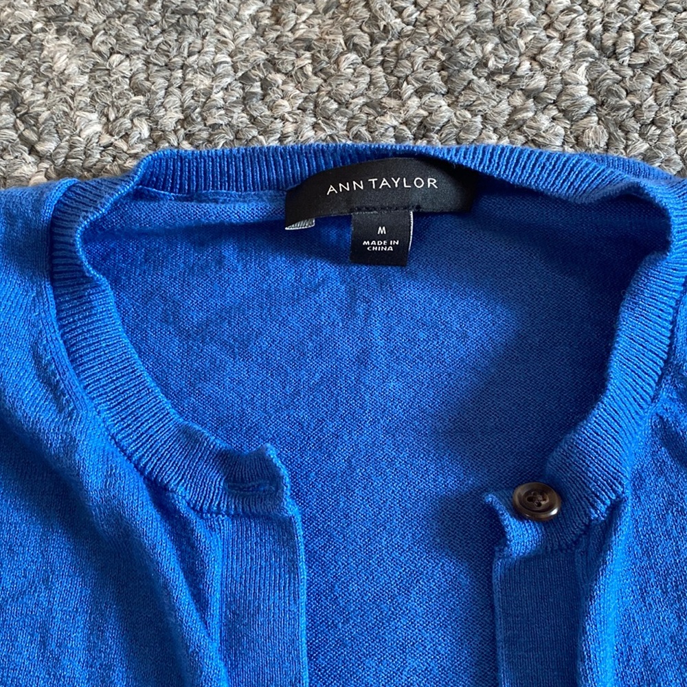 Ann Taylor blue cardigan